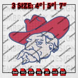 Ole Miss Rebels Logo Embroidery file, NCAA Embroidery Design, Ole Miss Rebels Machine Embroidery, NCAA Designs