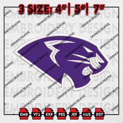 High Point Panthers Logo Embroidery file, NCAA Embroidery Design, High Point Panthers Machine Embroidery, NCAA Design
