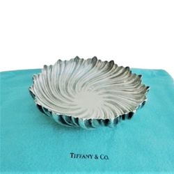 tiffany & co antique bowl cup ashtray silver soldered 150gr wide 13.5 cm centerpiece or rest plate for cigar original ta