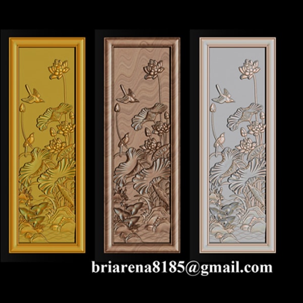 Lotus pattern relief design for CNC router - Inspire Uplift