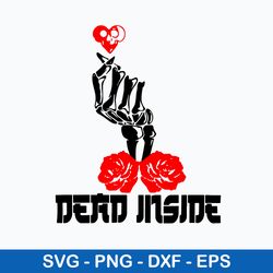 dead inside anime svg, skenleton love svg, png dxf eps file