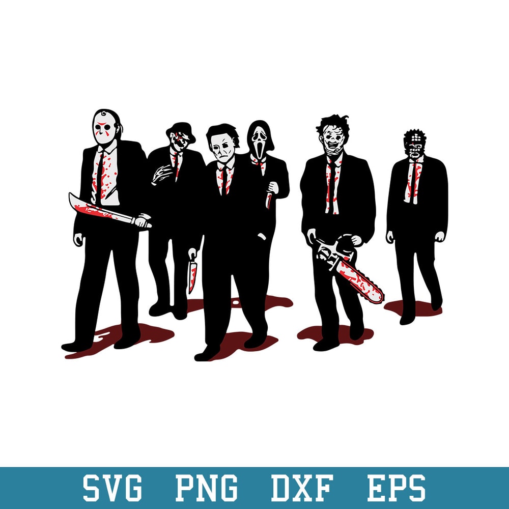 All Horror Movies Killer Svg Horror Characters Svg, Halloween Svg, Png Dxf Eps Digital File.jpeg