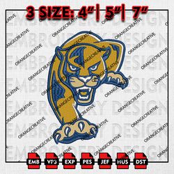 NCAA Florida International Panthers Logo Embroidery file, NCAA Embroidery Design, Machine Embroidery