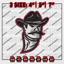 NCAA New Mexico State Aggies Logo Embroidery file, NCAA Embroidery Design, New Mexico State Aggies Machine Embroidery