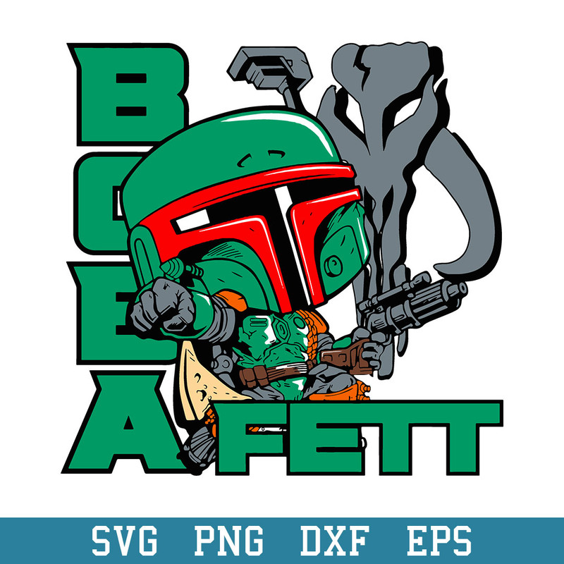 Chibi The Book of Boba Fett Baby Boba Fett Svg, Halloween Svg, Png Dxf Eps Digital File.jpeg