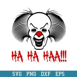 creepy mask ha ha scary clown svg, horror halloween svg, halloween svg, png dxf eps digital file