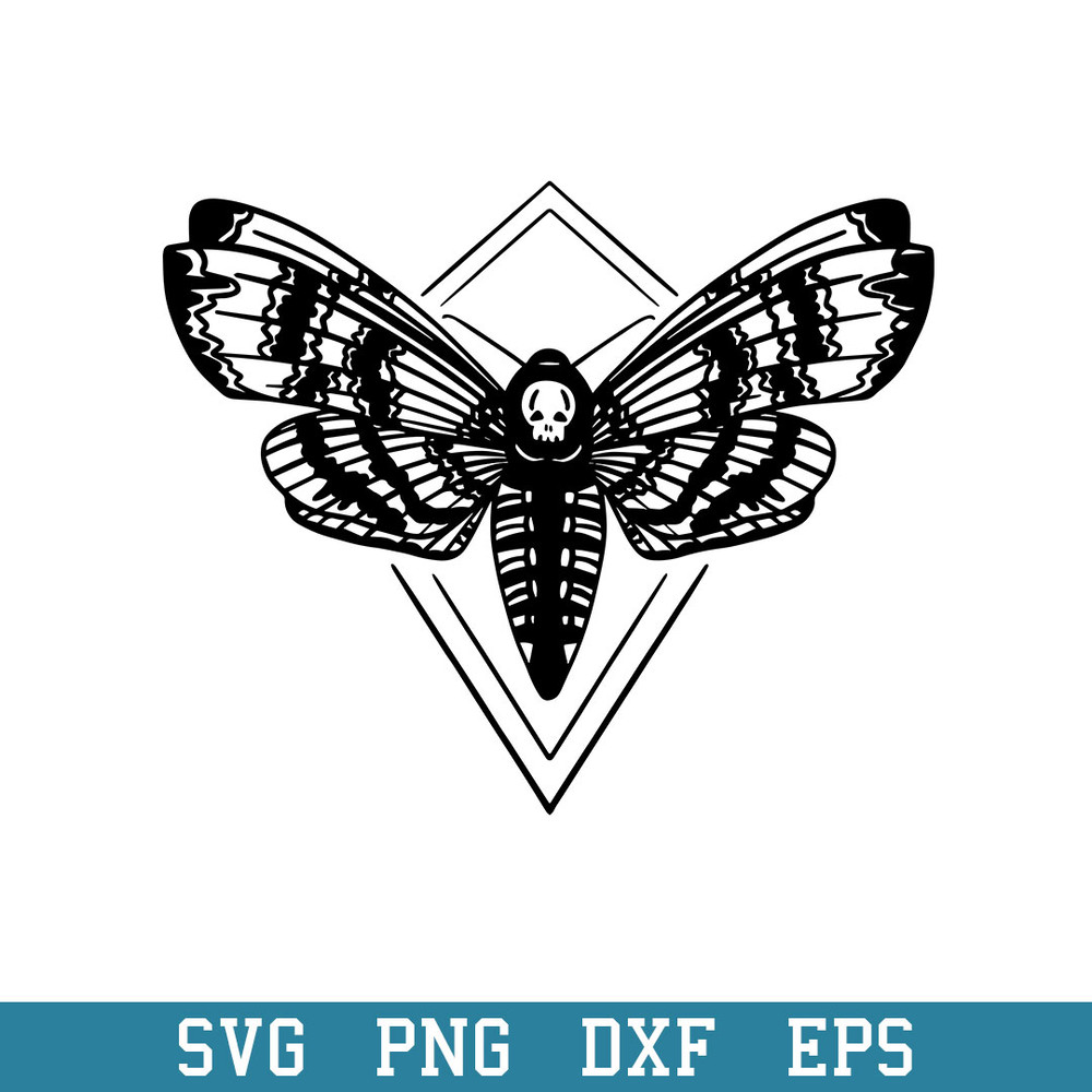 Death_s Head Hawkmoth Halloween Svg, Halloween Svg, Png Dxf Eps Digital File.jpeg