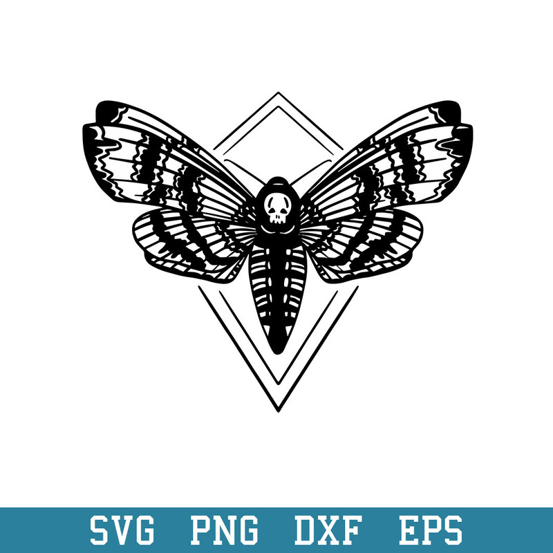 Death_s Head Hawkmoth Halloween Svg, Halloween Svg, Png Dxf Eps Digital File.jpeg