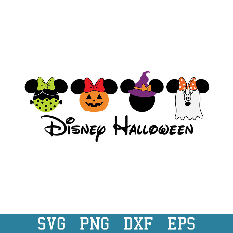 Disney Halloween Minnie Frankenstein Pumpkin Ghost Svg, Halloween Svg, Png Dxf Eps Digital File.jpeg