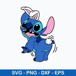 Easter Bunny Stitch Svg, Stich Svg, Cartoon Svg, Png Dxf Eps File