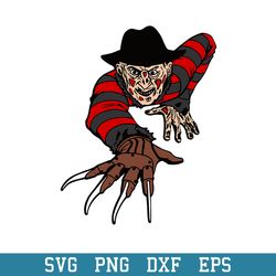 freddy krueger svg, horror characters svg, halloween svg, png dxf eps digital file