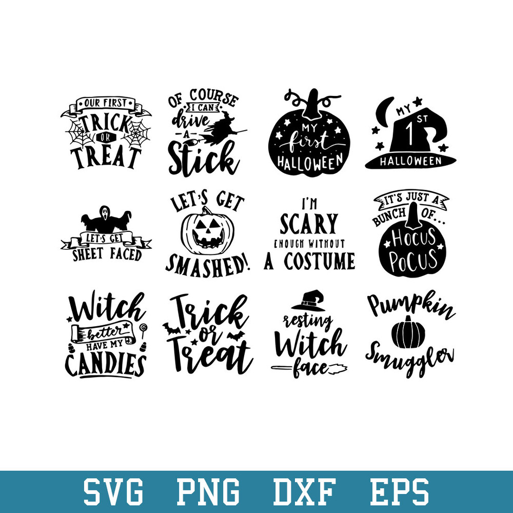 Halloween Quotes Bundle Svg, Halloween Svg, Png Dxf Eps Digital File.jpeg
