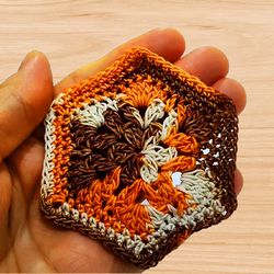 A Crochet Hexagon Motif Pdf Pattern