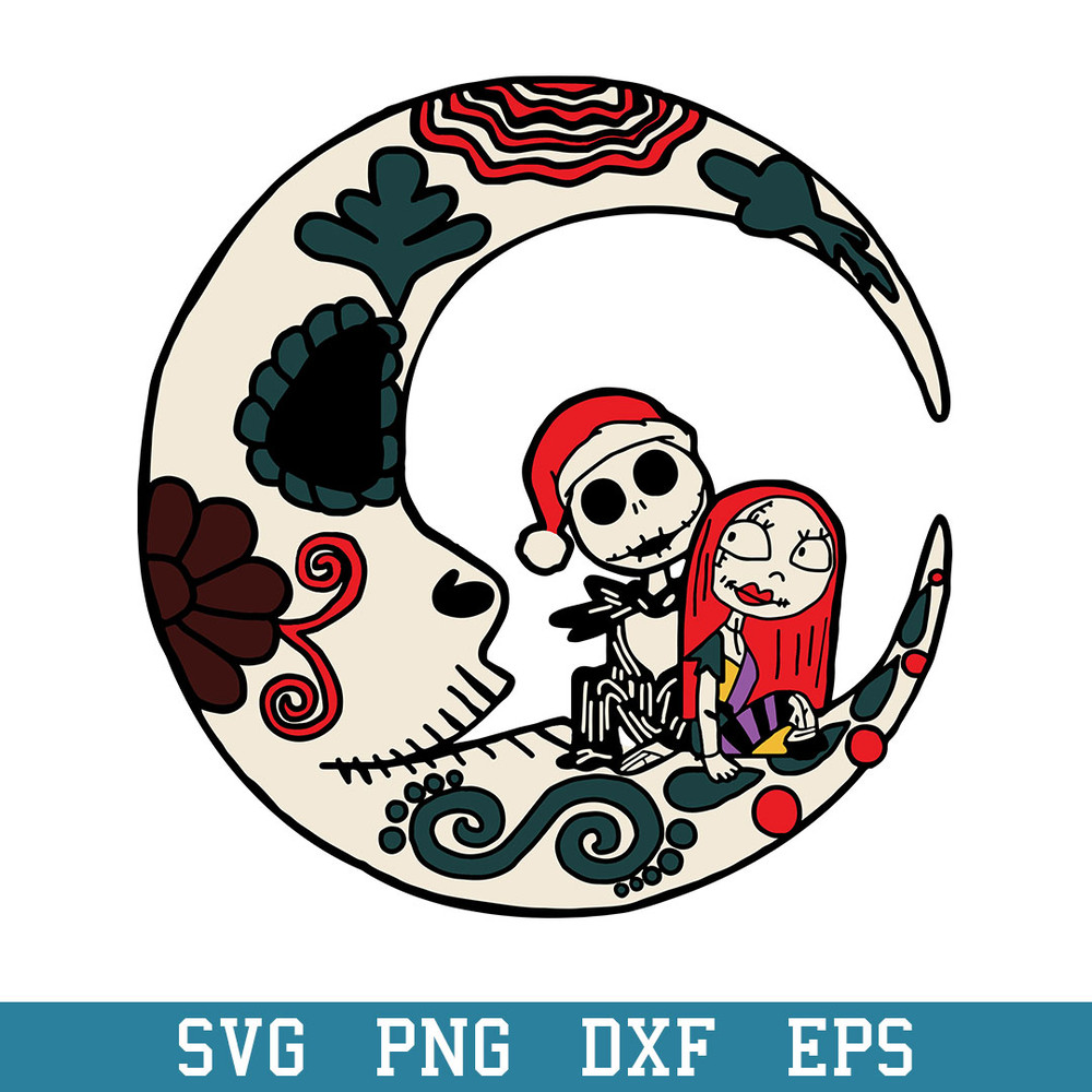 Jack And Sally Moon Witch Wicca Svg, Halloween Svg, Png Dxf Eps Digital File.jpeg