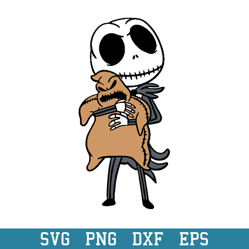 Jack Holding Oogie Boogie Svg, Halloween Svg, Png Dxf Eps Digital File.jpeg