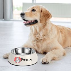 Cartoon Pet Food Bowl personalization of a pet