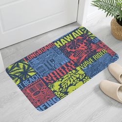 Plush Doormat Size 23.6"/15.7"in Picnic Carpet Polyester