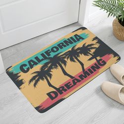 Plush Doormat Size 23.6"/ 15.7"in Picnic Carpet California Dreaming