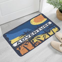 Plush Doormat Size 23.6" / 15.7"in Picnic carpet