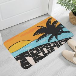 Plush Doormat Size 23.6"/ 15.7"in Picnic Carpet