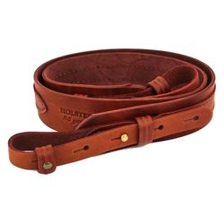 Leather belt for carrying weapons, brown.