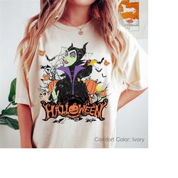 comfort colors disney maleficent halloween shirt, halloween villains shirt, maleficent witch shirt, disneyland halloween