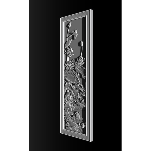 Lotus pattern relief design for CNC router - Inspire Uplift