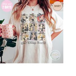 retro disney princess halloween shirt, walt disney world halloween shirt, princess halloween 2023 shirt, disneyland hall