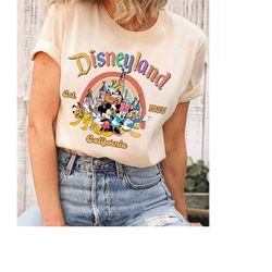 vintage mickey and friends disneyland est 1955 california shirt, disneyland shirt, family vacation tee, magic kingdom, m
