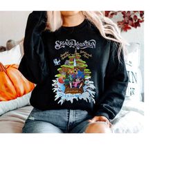 vintage disney splash mountain sweatshirt, disney mountain shirt, brer rabbit, brer bear, brer fox, water ride disneywor