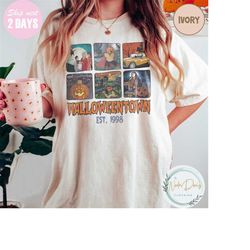 retro halloweentown shirt, comfort color halloween halloween town est 1998 tee, spooky season, fall halloween, halloween