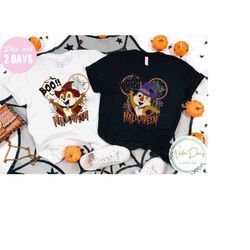 disney halloween shirt, disney halloween chip and dale shirt, disney halloween matching shirts, disney family trip shirt