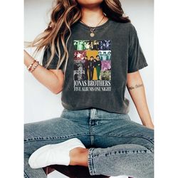 comfort colors jonas brothers vintage tee, jonas brothers tour shirt,concert 2023 shirt, jonas retro 90's sweater,jonas