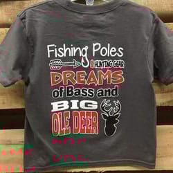backwoods fishing and hunting dreams deer bright unisex toddler youth t shirt