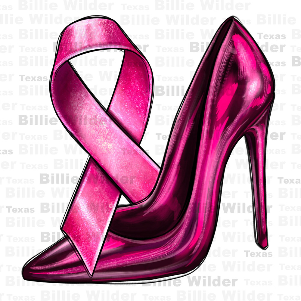 Breast Cancer ribbon and heels png, Cancer Awareness png, pink heels png, find a cure png, fight Cancer png, sublimate designs download - 1.jpg