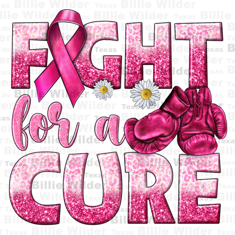 Fight for a cure png sublimation design download, Cancer Awareness png, pink ribbon png, find a cure png, sublimate designs download - 1.jpg