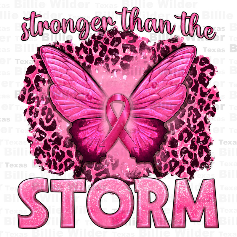 Stronger than the storm Breast Cancer png, Cancer Awareness png, find a cure png, fight Cancer png, sublimate designs download - 1.jpg