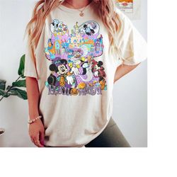 disneyland halloween comfort colors tshirt, disney mickey and friends halloween, disneyland halloween, disney mickey min