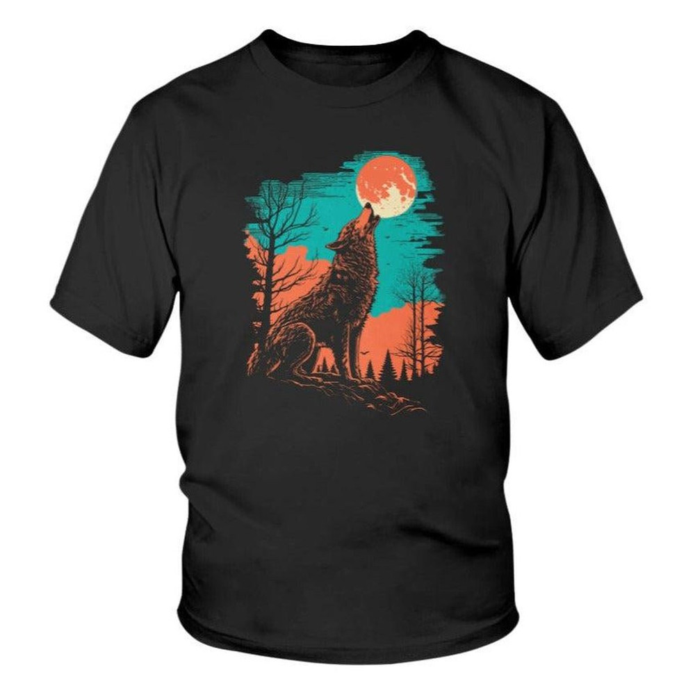 Wolf Shirt Harvest Moon Youth Graphic Tee.jpg