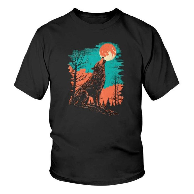 Wolf Shirt Harvest Moon Youth Graphic Tee.jpg
