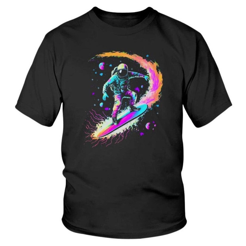 Astronaut Surfing Galaxy Youth Graphic Tee.jpg