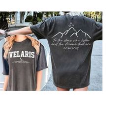 comfort colors acotar velaris merch, the night court shirt, sjm merch shirt, a court of thorn and roses shirt, illyrians