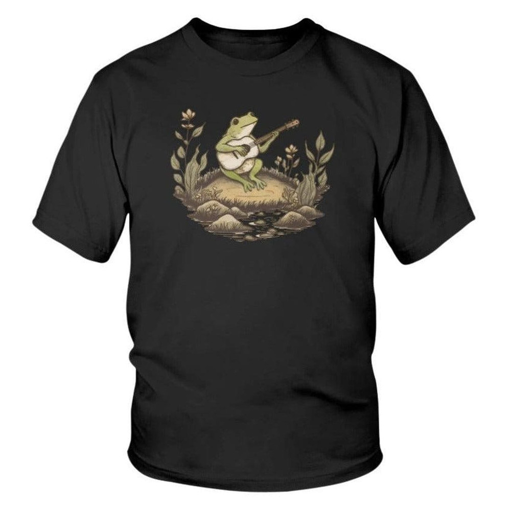 Frog Playing On Hill Guitar Youth Graphic Tee.jpg
