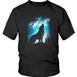 blue mountain astroid wolf shirt youth graphic tee