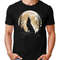 Mens Howling Wolf Shirt Graphic Tee Short Sleeve Fall Tshirt.jpg