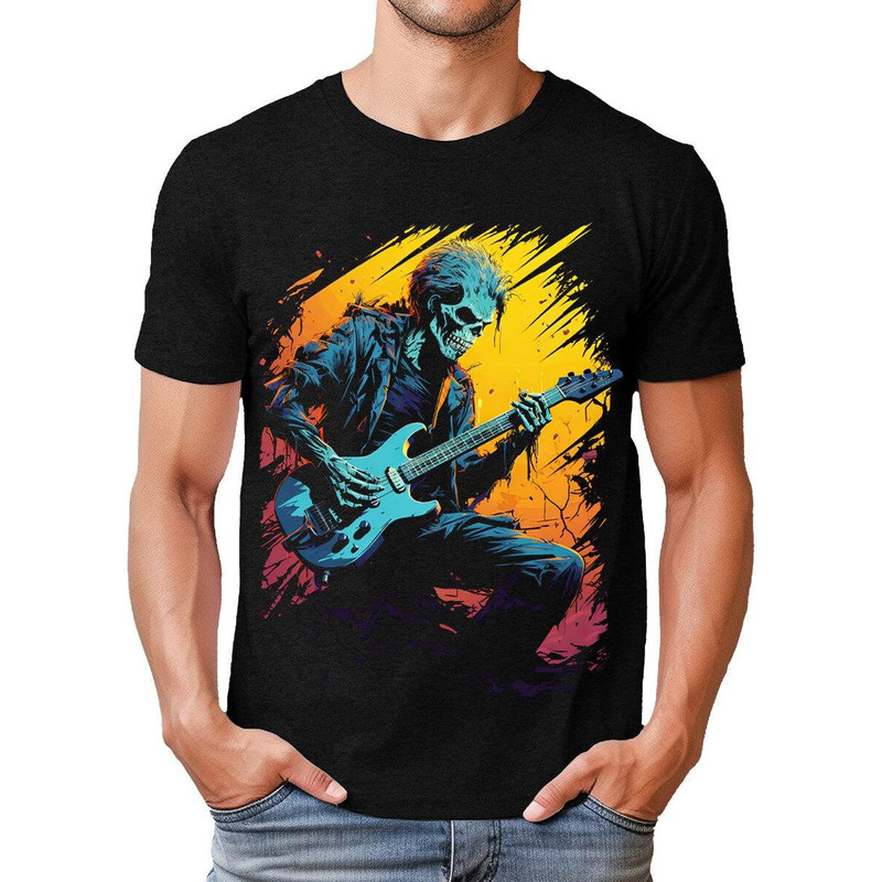 Zombie Jam Halloween Mens Graphic Tee Premium Short Sleeve Shirt.jpg