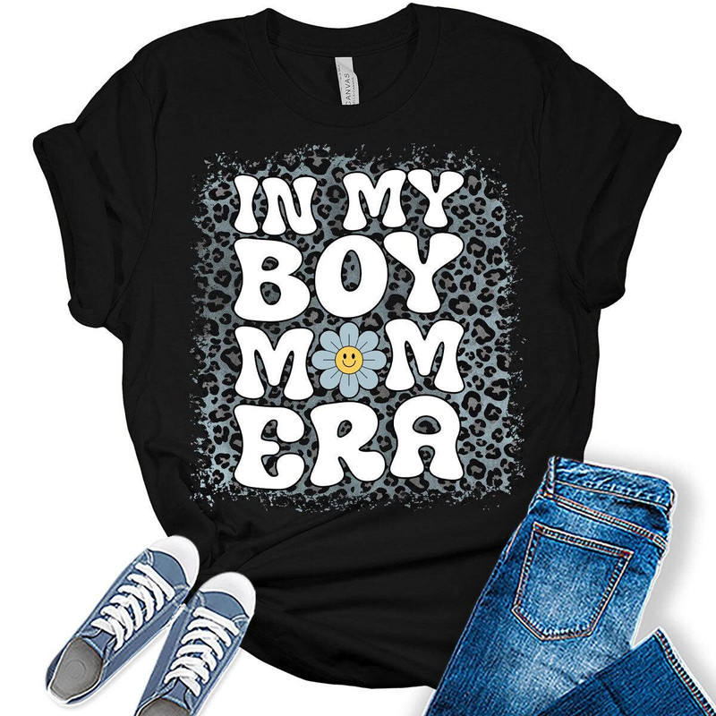 In My Boy Mom Era Shirt Gift for Mom Retro Graphic Tees For Women.jpg