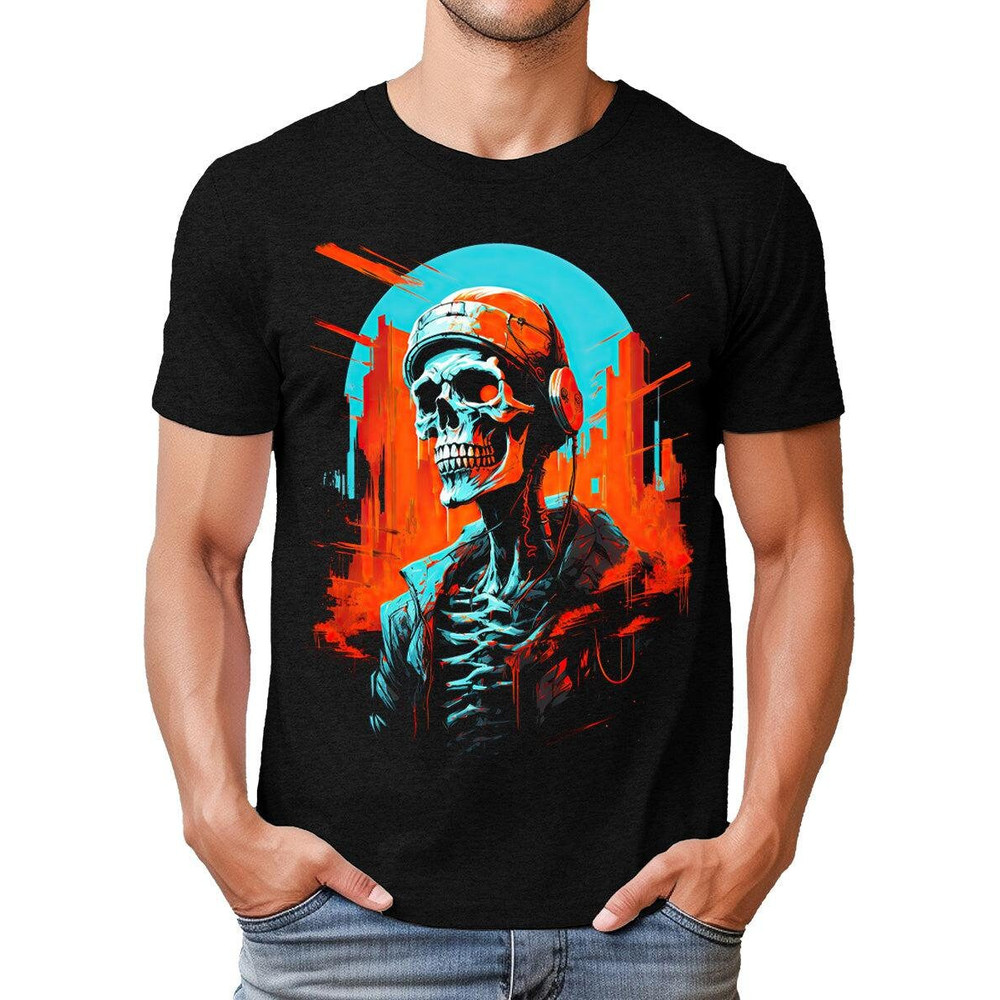 Eternal Hipster Mens Graphic Tee Premium Short Sleeve Halloween Shirt.jpg