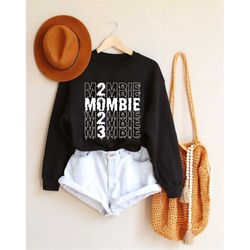mombie sweatshirt, retro halloween mom crewneck, funny halloween sweater, spooky sweatshirt,zombie mom sweater,trick or