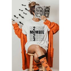 comfort colors mombie shirt,retro halloween mom crewneck,funny halloween sweater,spooky shirt,zombie mom sweat,trick or